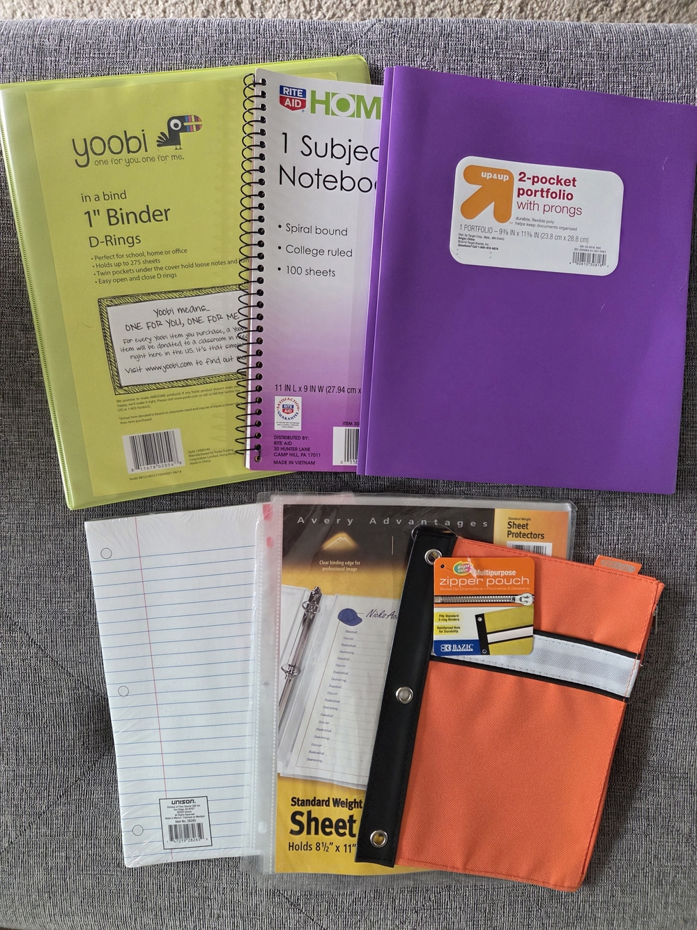 School Supplies BUNDLE (6)